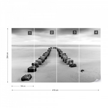 Fototapet - Mare de Liniște – Alb-Negru - Img 16