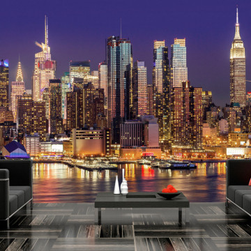 Fototapet - NYC: Night City - Img 1