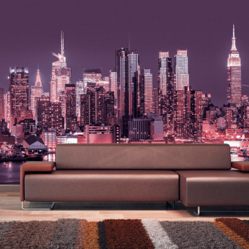 Fototapet - NYC: Purple Nights - Img 1
