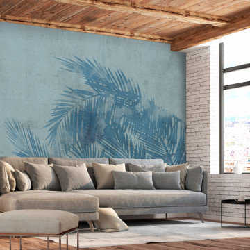 Fototapet - Palm Trees in Blue - Img 1