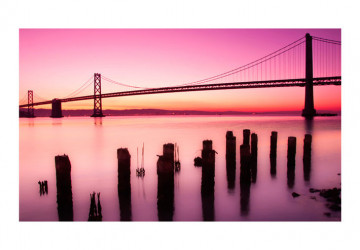 Fototapet - San Francisco Bay in violet, California - Img 2