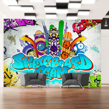 Fototapet - Skateboard team - Img 1