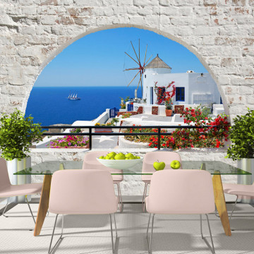Fototapet - Summer in Santorini - Img 1