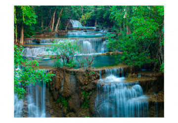 Fototapet - Waterfall in Kanchanaburi, Thailand - Img 2
