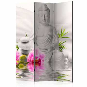 Paravan - Buddha and Orchids [Room Dividers] - Img 1