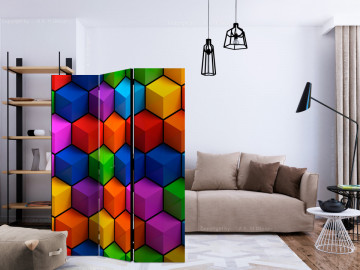 Paravan - Colorful Geometric Boxes [Room Dividers] - Img 2