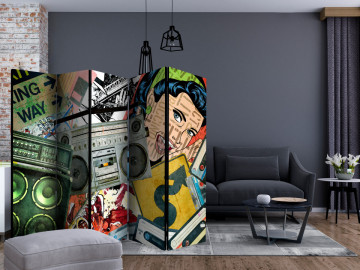 Paravan - Graffiti girl II [Room Dividers] - Img 2