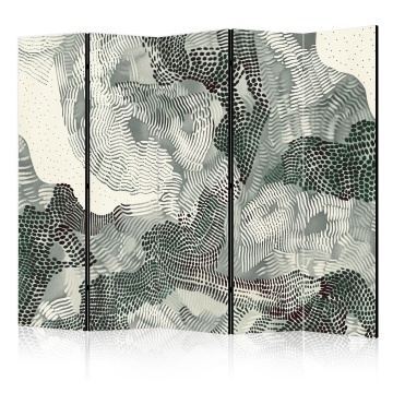 Paravan - Waving green - monochromatic composition of green spots - Img 1