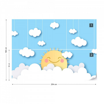 Soare Vesel printre Nori – Efect Papercut - Img 9