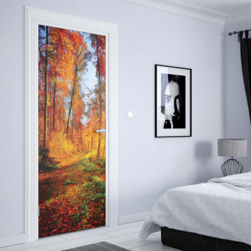 Sunrise In Autumn Forest Photo Wallpaper Wall Mural - Img 23
