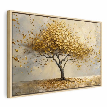 Tablou - A golden tree, a painterly interpretation of the zen motif - Img 3
