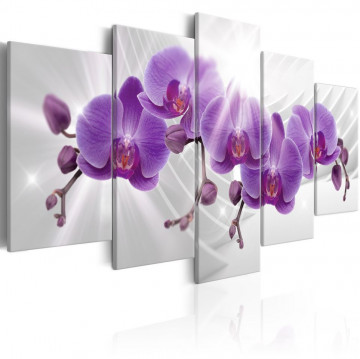 Tablou - Abstract Garden: Purple Orchis - Img 1