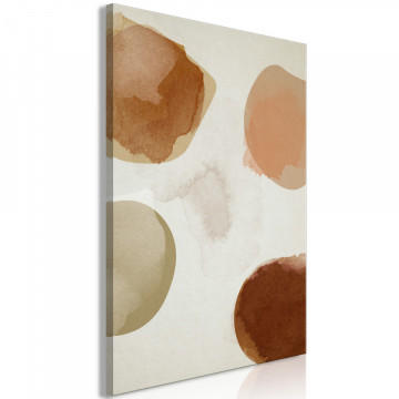 Tablou - Beige Abstraction (1 Part) Vertical - Img 1