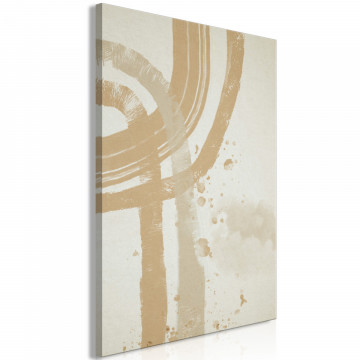 Tablou - Beige Minimalism (1 Part) Vertical - Img 1