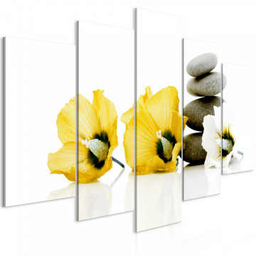 Tablou - Calm Mallow (5 Parts) Wide Yellow - Img 1