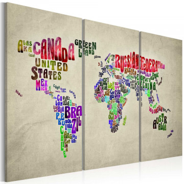 Tablou - Colorful countries - triptych - Img 1