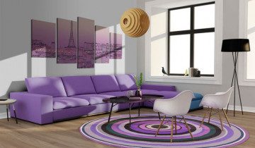 Tablou - Lavender sunrise over Paris - Img 4