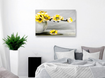 Tablou - Lightness of Light (1 Part) Wide Yellow - Img 2