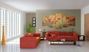 Tablou - Poppies in vivid colors - Img 4