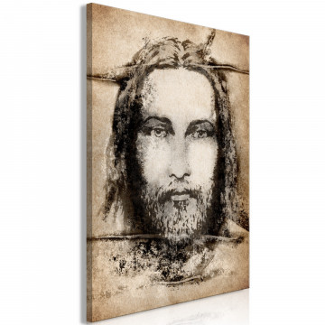 Tablou - Shroud of Turin in Sepia (1 Part) Vertical - Img 1