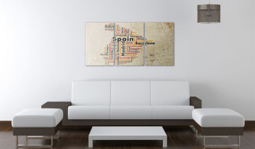 Tablou - Spain: text map in colors of national flag - Img 4