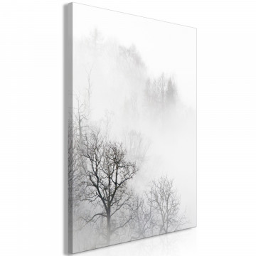 Tablou - Trees In The Fog (1 Part) Vertical - Img 1