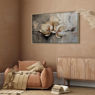 Tablou - White flower buds in painterly impression - Img 10
