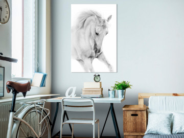 Tablou - White Horse (1 Part) Vertical - Img 2
