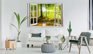 Tablou - Window: View on Forest - Img 2