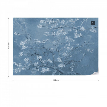 Van Gogh Blossoms in Blue - Img 1