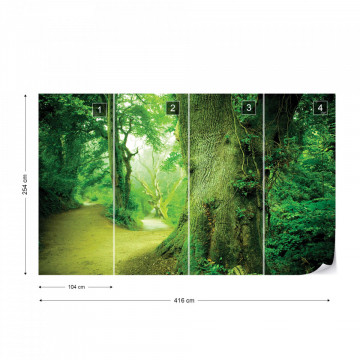 Forest Nature Trees Photo Wallpaper Wall Mural - Img 15