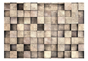 Fototapet autoadeziv - Beige Squares - Img 2