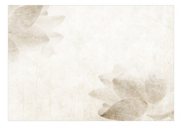 Fototapet - Boboci În Vapori - Fundal Abstract în Culori Bej cu Flori - Img 3