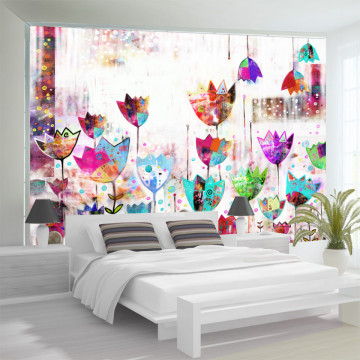 Fototapet - Colorful tulips - Img 1