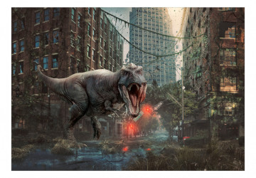 Fototapet - Dinosaur in the City - Img 2