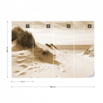 Fototapet - Fereastră spre Mare – Sepia - Img 10