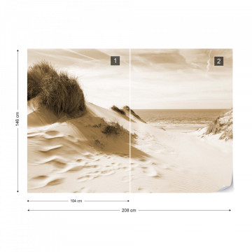 Fototapet - Fereastră spre Mare – Sepia - Img 14