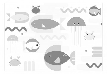 Fototapet - Geometric Fish - Third Variant - Img 2