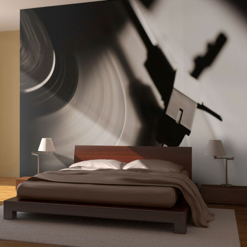 Fototapet - Gramophone and vinyl record - Img 1