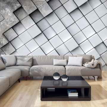 Fototapet - Gray background 3D - Img 1