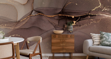 Fototapet Marble In Shades Of Brown And Beige - Img 3