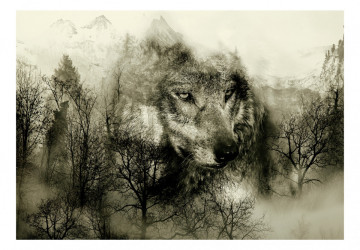 Fototapet - Mountain Predator (Beige) - Img 2