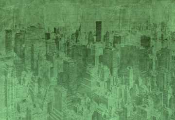 Fototapet - New York City – Efect Grafic Verde - Img 7