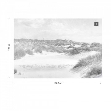 Fototapet - Paradis în Deșert – Aspect Vintage Alb-Negru - Img 13