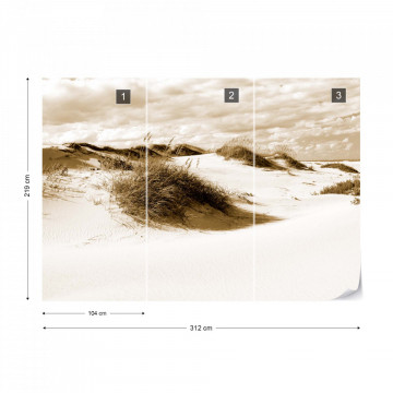 Fototapet - Peisaj cu Dune de Nisip – Sepia - Img 15