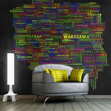 Fototapet - The map of Poland - Img 1