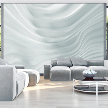 Fototapet - Waving White - Img 1