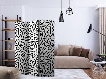 Paravan - Black and White Maze [Room Dividers] - Img 2