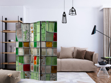 Paravan - Emerald Stained Glass [Room Dividers] - Img 2