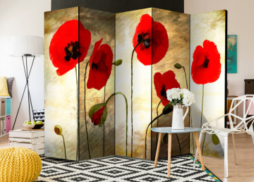 Paravan - Golden Field of Poppies II [Room Dividers] - Img 2